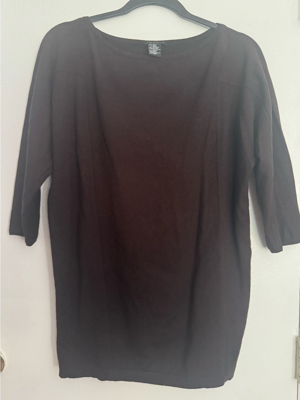 Theory Men's Long Sleeve Knit Top in Black
